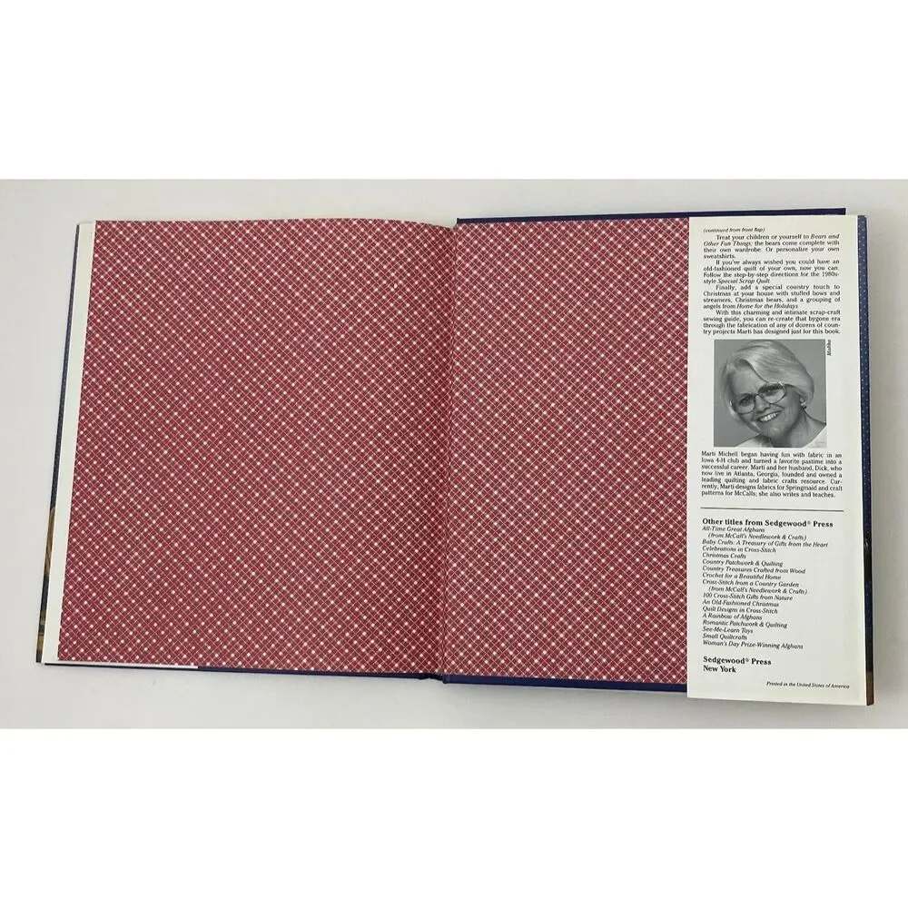 Country Fabric Scrap Crafts by Marti Michell (1989, Hardcover)